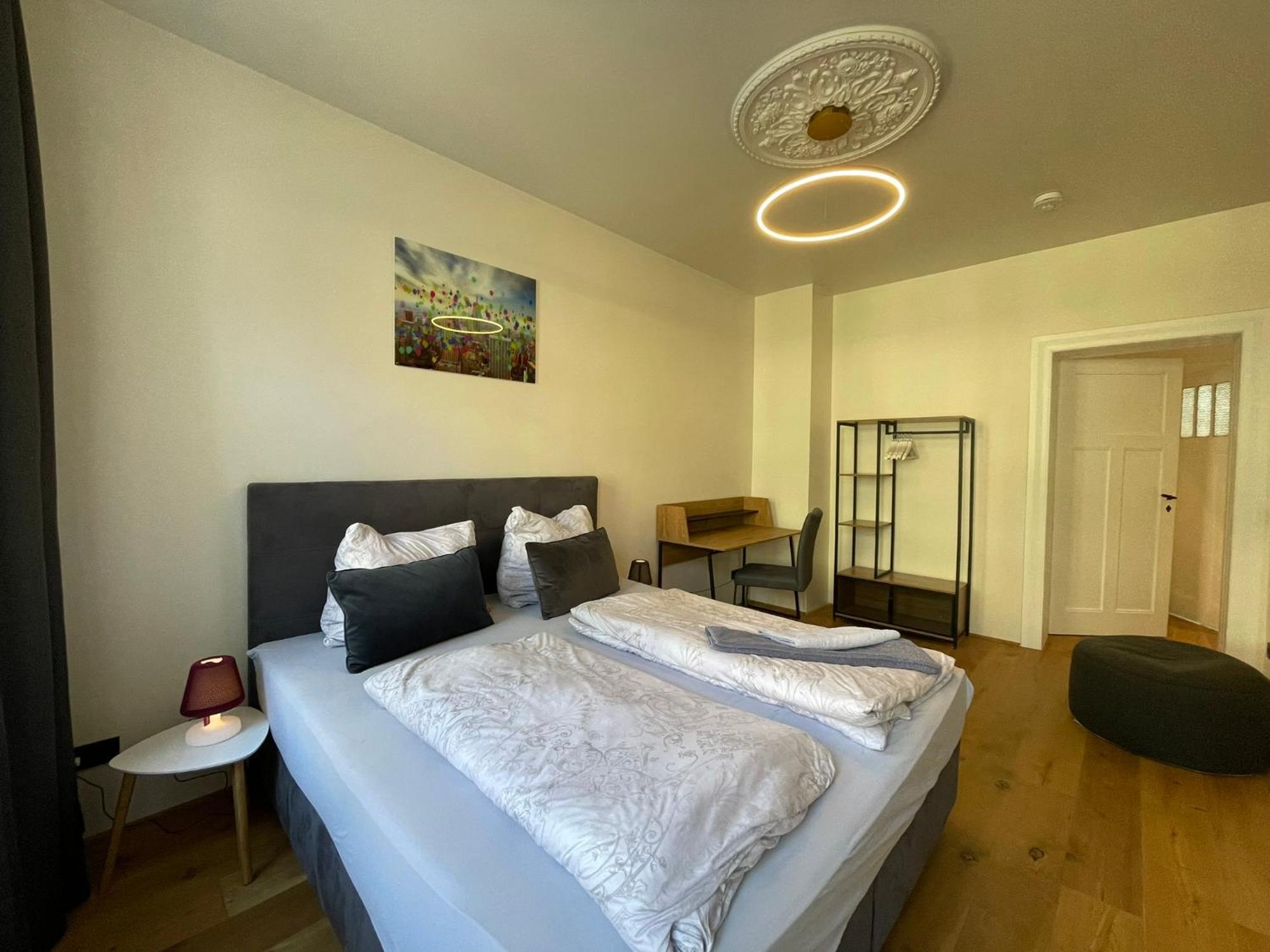 Soul-Apartment Balkon Privatparkplatz 2 Boxspringbetten 55Zoll Tv Wlan Leipzig Extérieur photo