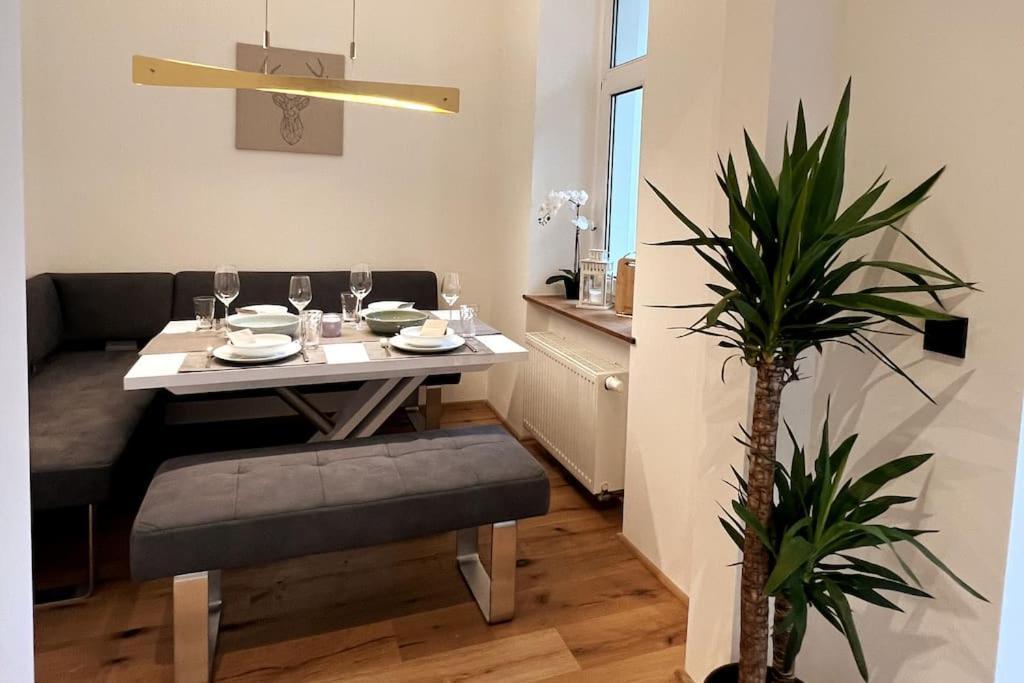 Soul-Apartment Balkon Privatparkplatz 2 Boxspringbetten 55Zoll Tv Wlan Leipzig Extérieur photo