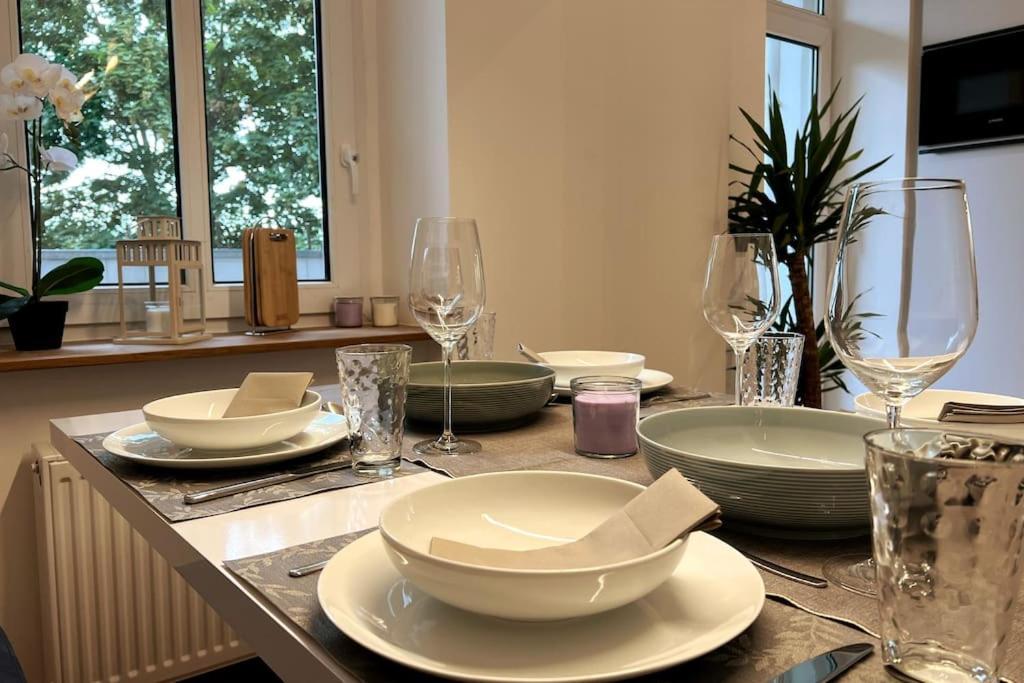 Soul-Apartment Balkon Privatparkplatz 2 Boxspringbetten 55Zoll Tv Wlan Leipzig Extérieur photo