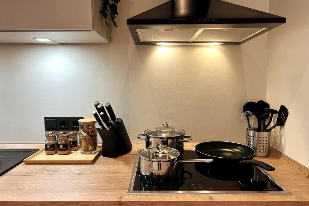 Soul-Apartment Balkon Privatparkplatz 2 Boxspringbetten 55Zoll Tv Wlan Leipzig Extérieur photo