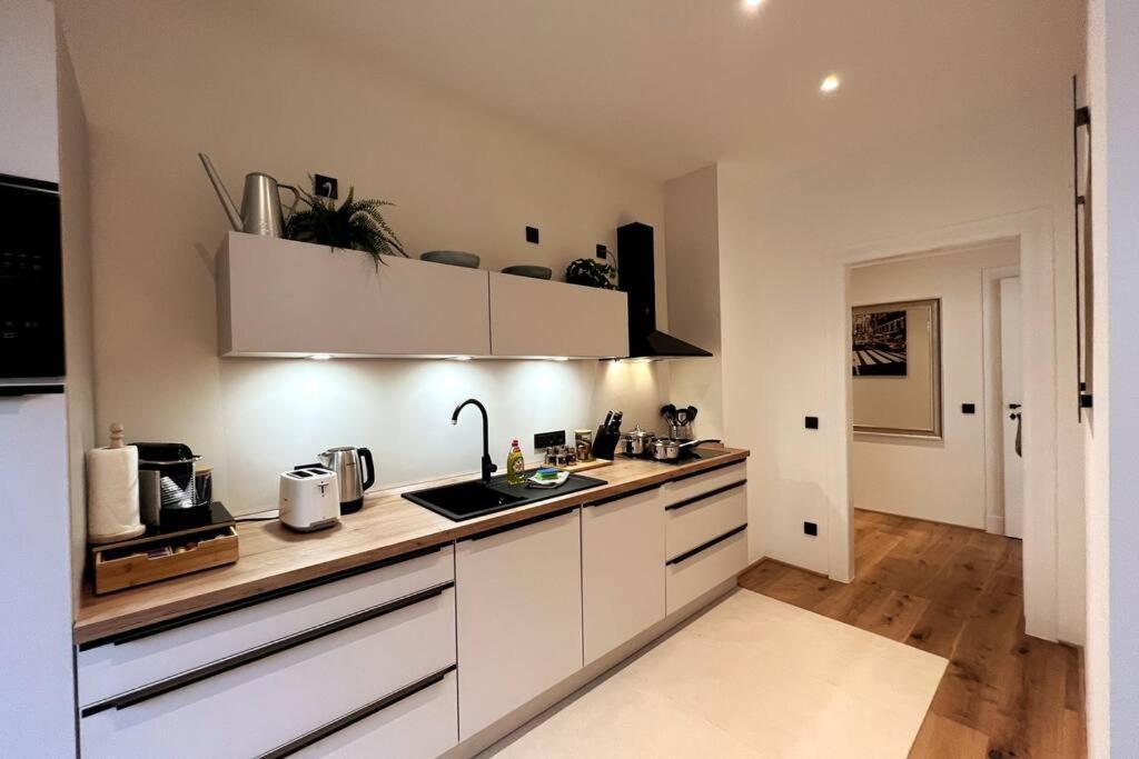 Soul-Apartment Balkon Privatparkplatz 2 Boxspringbetten 55Zoll Tv Wlan Leipzig Extérieur photo